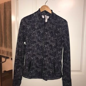 Lululemon jacket, grey, black, purple, size 8